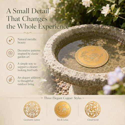 Copper Disc for Bird Bath (B)