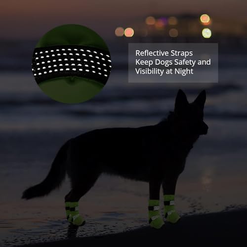 Dog Shoes for Hot Pavement Anti (Size 8: 2.95''x2.75''(L*W))
