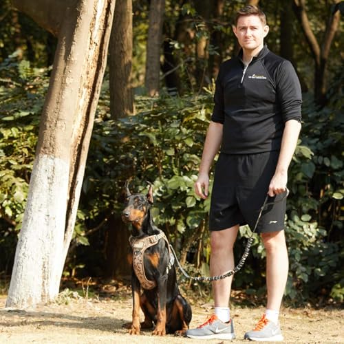 Tactical Dog Harness for Small Dogs No Pull (Desert Camo / XS(Neck:11-12.5", Chest:14-20"))
