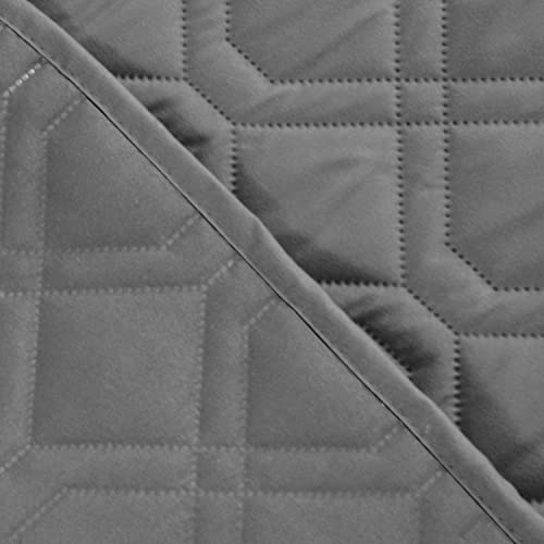 Waterproof Blanket Reversible Dog Bed Cover Pet Blanket for Furniture Bed Couch Sofa (82x102 Inch (Pack of 1) / Lightgrey)