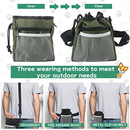 12 Pcs Dog Treat Training Pouch Bulk with Waist Shoulder Strap