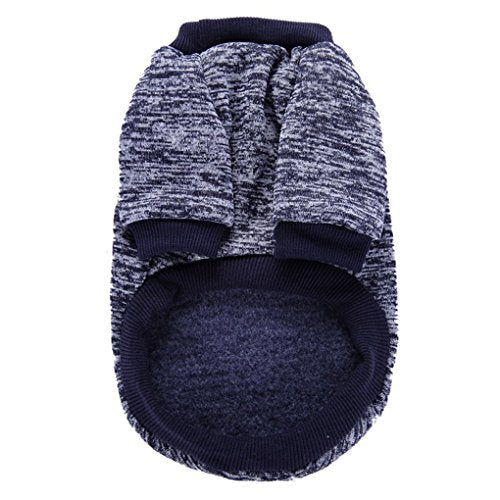 Dog Sweaters for Small Dogs (Navy blue / Large)