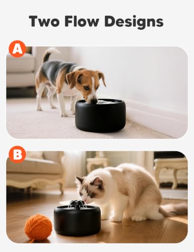 Premium Ceramic Cat Water Fountain W03 Lite