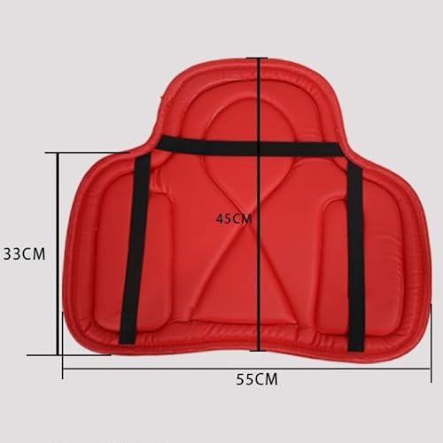 Christmas Saddle Tush Cushion Western Long Saddle Pad Horse Riding Seat Saddle Cushion Pad (50X40cm / RED)