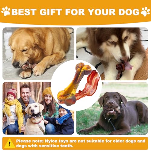 Dog Toys for Aggressive Chewers (Bacon)
