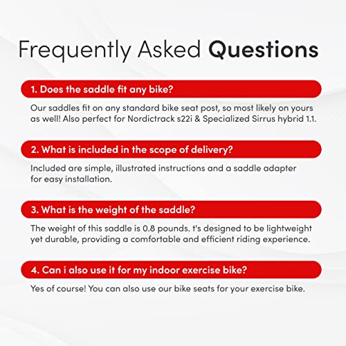 Mountain Bike Seat Made of Comfortable Memory Foam I MTB Saddle with Innovative Ergonomic 5 Zone (MTB)