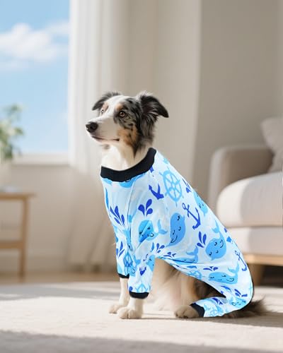 4 Pack Ice Cream Dog Pajamas for Extra Large Dogs (XXX-Large)