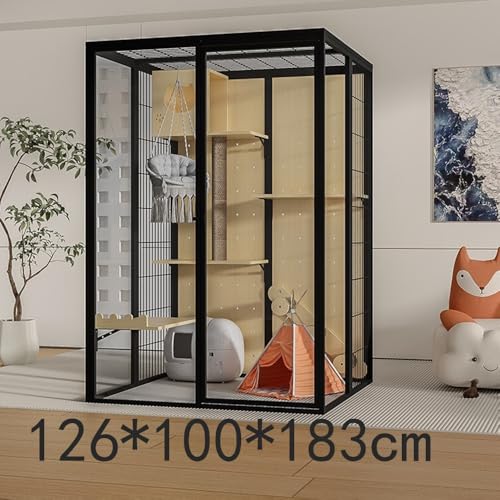 cat Villa Panoramic Luxury Cat Villa Large Indoor House Cage Stylish Spacious and Cozy Experience