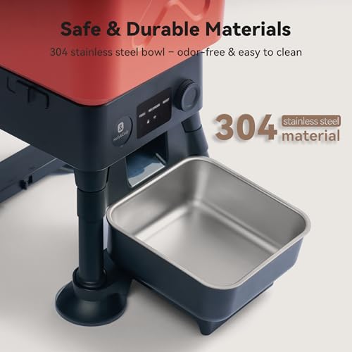 14L Automatic Dog Feeder for Large Breed (Red with Basic)