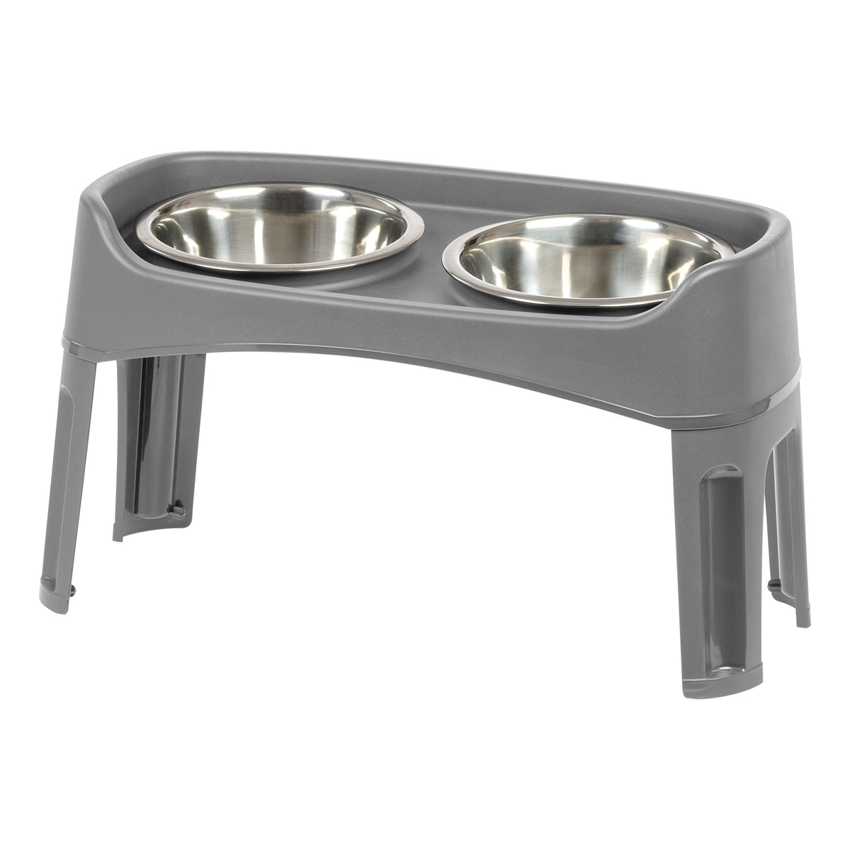 Elevated Dog Bowls (Gray)