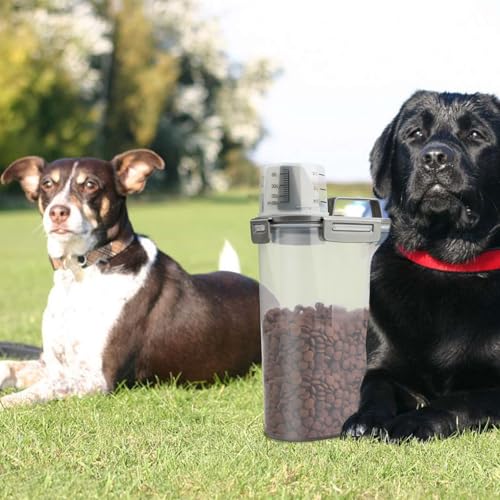 Upgraded Dog Food Storage Container Small (Grey 3 Qt)