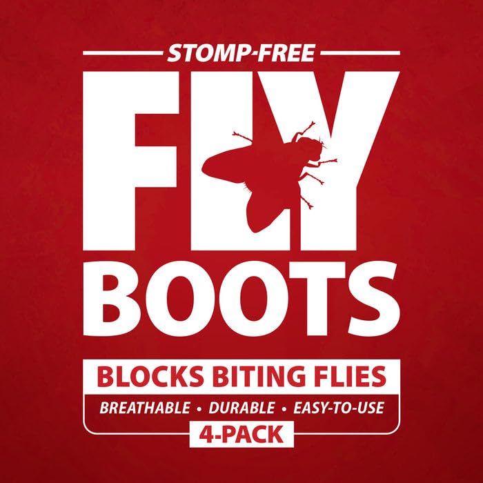 Equine Romper Stomper Fly Boots for Horses (Navy / Small)