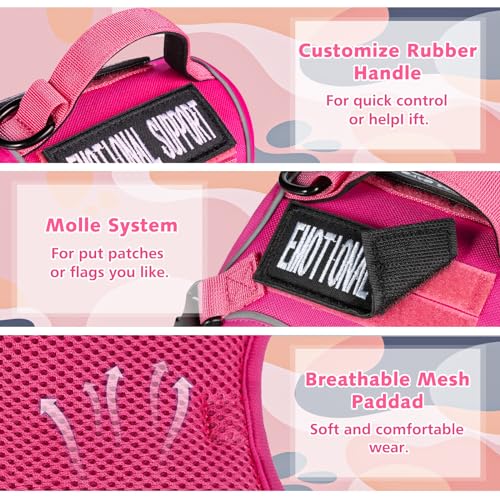 Tactical Cat Harness and Leash (Large / Pink)