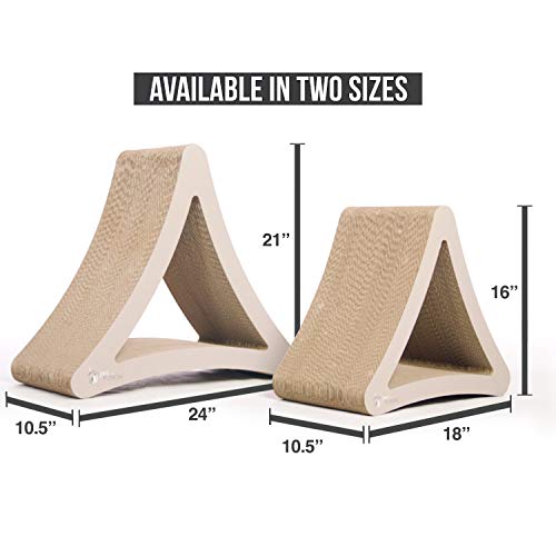 3 Sided Vertical Scratch Play & Perch Cat Scratching Post