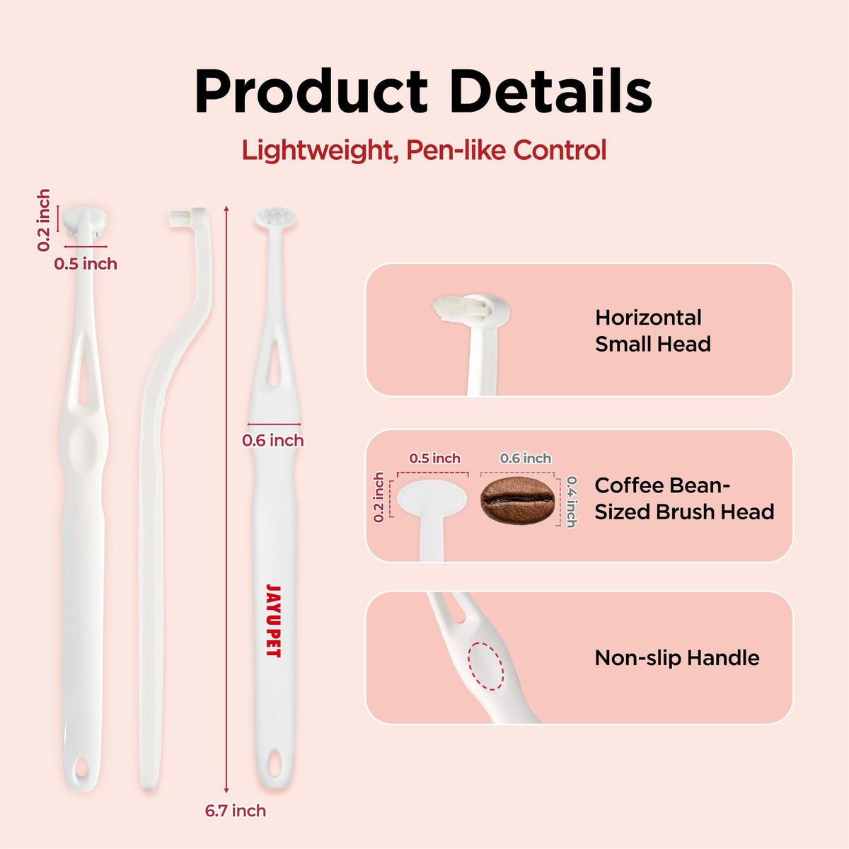 Dental Care Brush (Firm Bristles / 1 Count (Pack of 3))