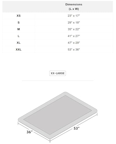 Tough Ripstop Dog Crate Pad (XX-Large (52" L x 36" W) / Obsidian Black)