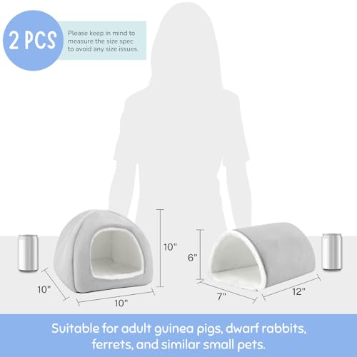 Guinea Pig Hideout & Tunnel Set (Grey)