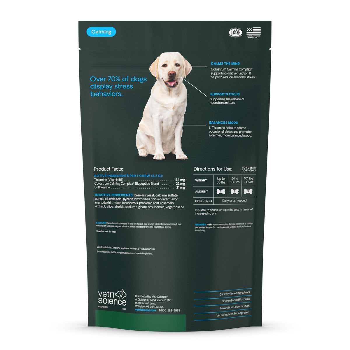 Calm & Confident Chews for Dogs (120 Chews)