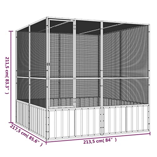 Steel Bird Cage (84.1" x85.6" x83.3" / Anthracite)