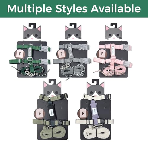 Cat Harness and Leash Set (Green)