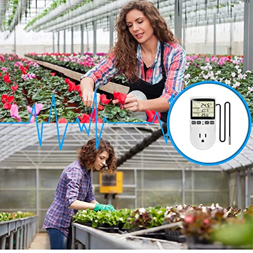 Digital Temperature Controller LCD Screen Heating Cooling Thermostat (Classics)