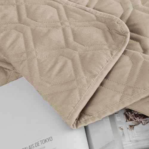 Waterproof Dog Bed Cover Pet Blanket for Furniture Bed Couch Sofa Reversible (40x70 Inch (Pack of 1) / Khaki+khaki)