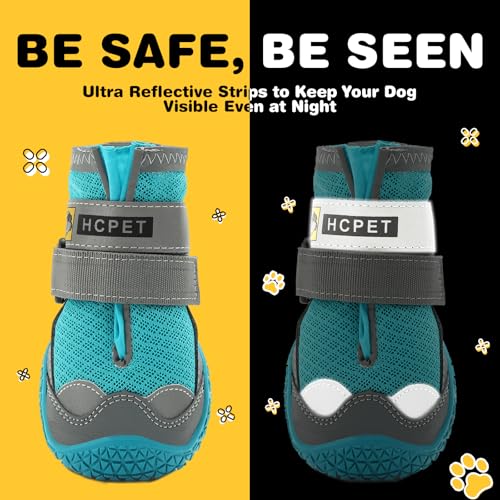 Dog Shoes for Dogs (Blue / Width 2.16 in)