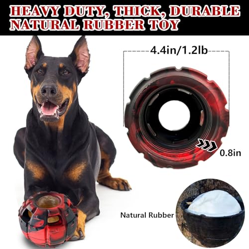 Interactive Dog Chew Toy (red / Large)
