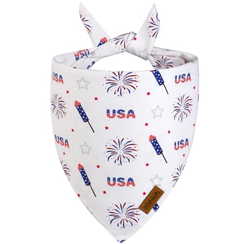 4th of July Dog Bandanas (Large / 4th of July - red, white and blue)
