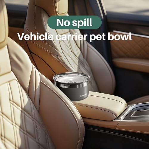 Dog Bowls 1 Gallon (Black / Large (3.85L))