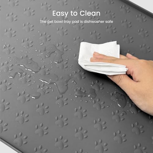 Dog Food Mat Anti (25.6" x 13" / Grey)