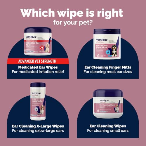 Oticbliss Cat & Dog Ear Wipes (Small Ear Wipes)