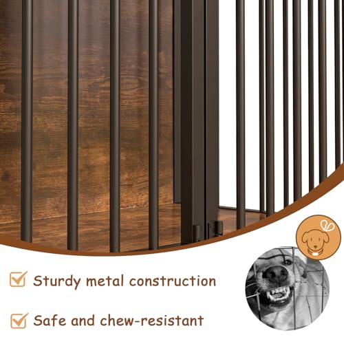 Large Dog Crate Furniture with 2 Drawers (vantage brown)