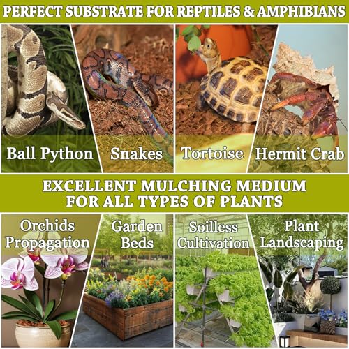 Coconut Husk Chip Substrate for Reptiles (3 Pack)