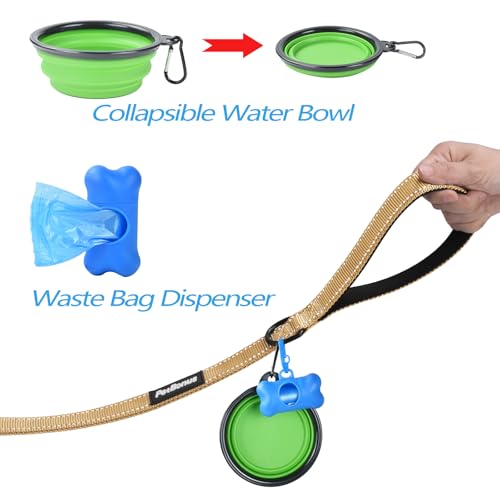 Double Dog Leash (Light Khaki)
