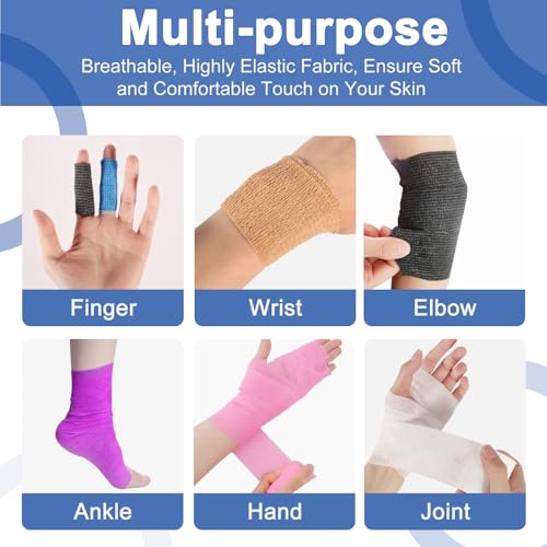 24 Pack White Self Adhesive Bandage (White / 2 Inch)