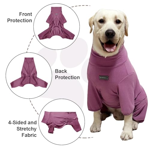 Dog Pyjamas PJS Sweater Clothes and Home Clothing Suitable for Medium to Large Breeds of Dogs (Thick Red / 5XL)