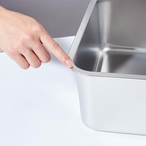 Stainless Steel Litter Box (2packs-XXL-8" H)