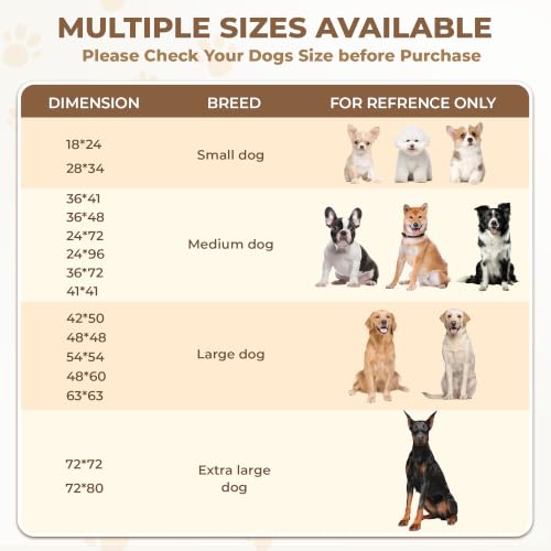 Washable Dog Pee Pads (Brown / 24*96 Inch (Pack of 1))