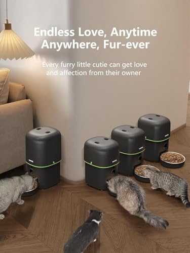 Automatic Cat Feeder with Camera (Black)