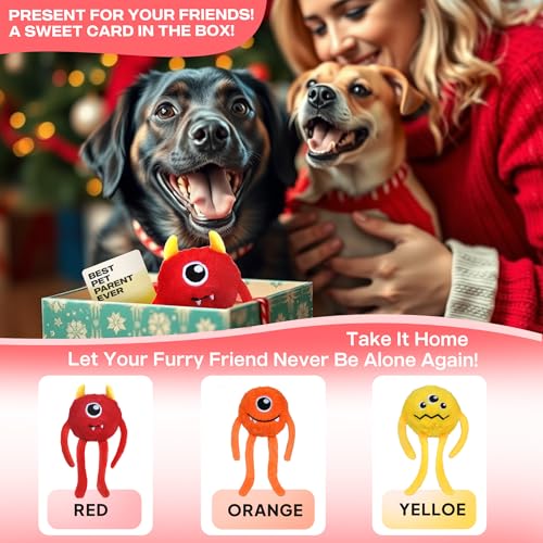 Dog Toys for Aggressive Chewers (M/L / Red)