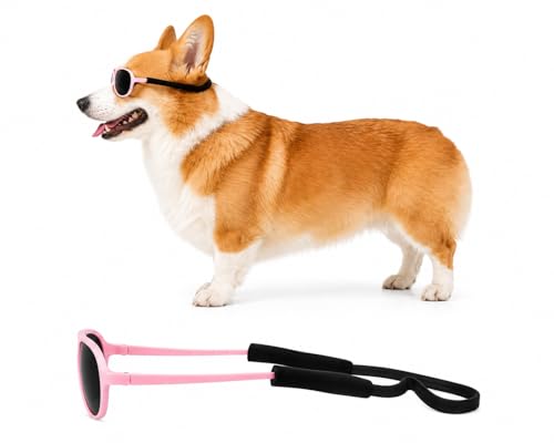 G029 Dog Pet Cat Aviator Pilot Sunglasses for Small to Medium Breed 12 (M, 12-25 lbs, Pink)