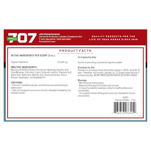 Psyllium Pellets for Horses (3 lb)