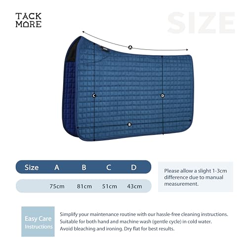 All Purpose Square Quilted Western Saddle Pad (Turquoise)