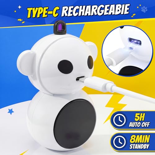 Interactive Cat Toy for Indoor Cats (White)