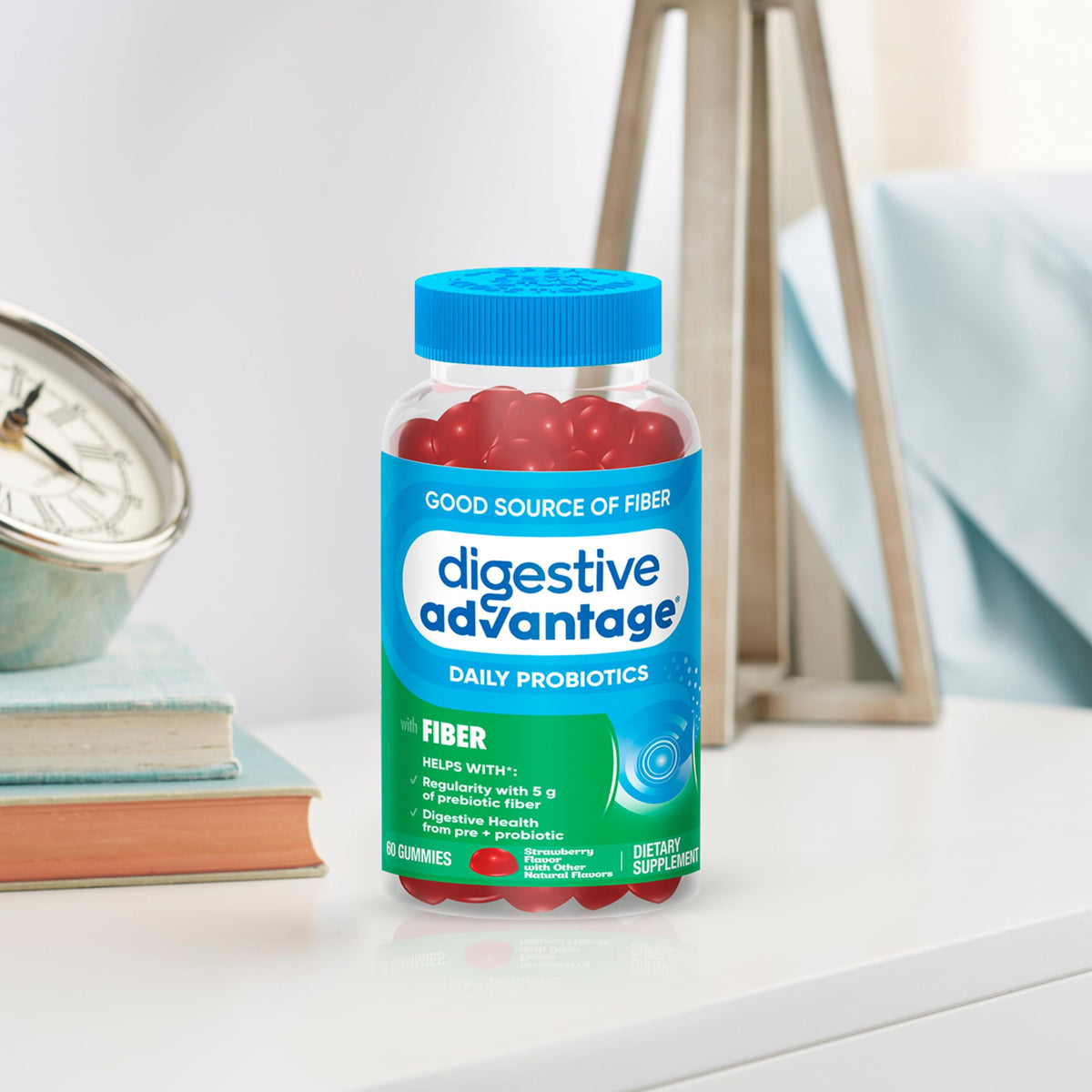Prebiotic Fiber Supplement with Probiotics for Women & Men Digestive Health