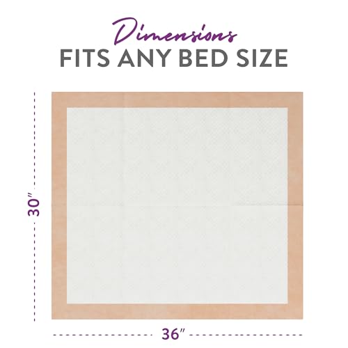 Ultra Absorbency Disposable Underpads Extra Thick 100 Grams Fluff with Polymer XL Size 30 X 36