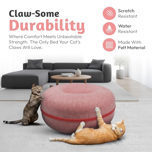 Cat Tunnel Bed for Indoor Cats Large