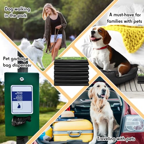 5000 Pcs 5000 Pcs Dog Header Bags (Black)