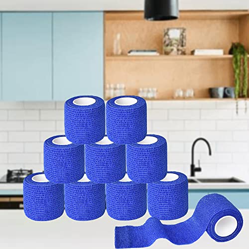 2 Inch Self Adhesive Bandage Wrap Cohesive Wrap (2 Inch / D Dark Blue)